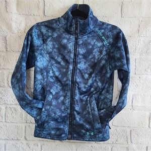 Under Armour Blue Tie Dye Cold Gear Infrared Softershell Jacket SZ XS